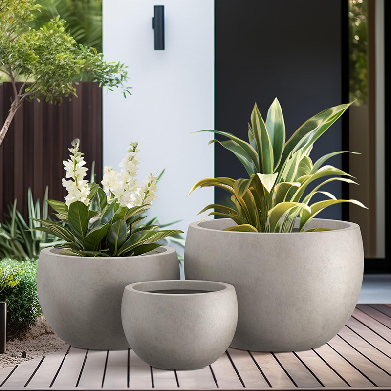 custom fiberglass planter designs