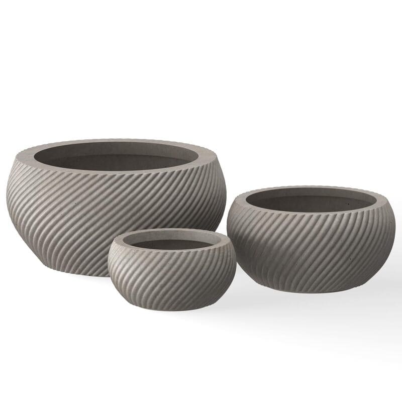 lightweight round planters