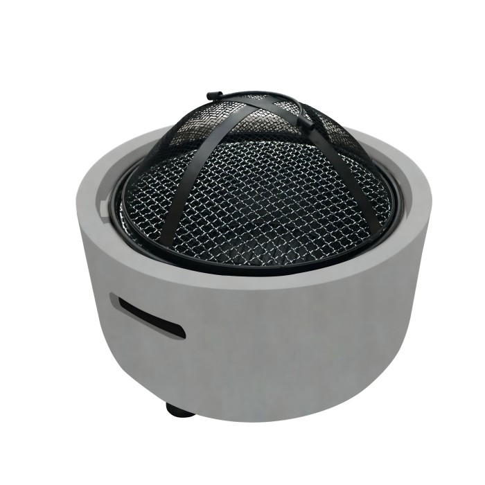 HLT-1002 cement block fire pit for outdoor use - Grey